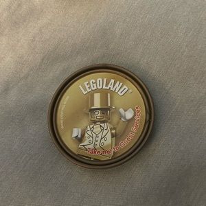 Rare Mr. Gold Legoland Pop Badge
